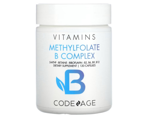Codeage, Vitamins, Methylfolate B Complex, 120 Capsules Codeage, Vitamins, Methylfolate B Complex, 120 Capsules