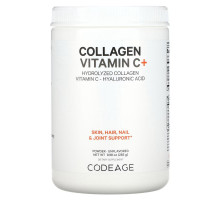 Codeage, Hydrolyzed Collagen Peptides+ Powder, Unflavored, 9.98 oz (283 g)