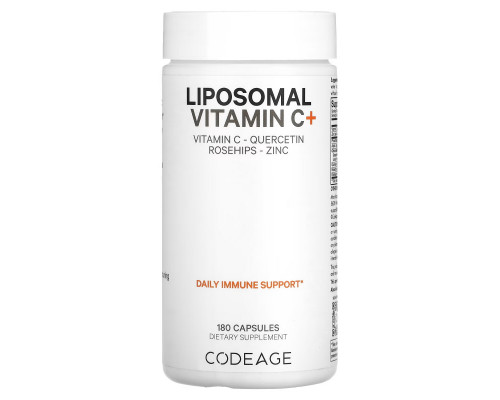 CodeAge, Vitamins, Liposomal Vitamin C+, 180 Capsules CodeAge, Vitamins, Liposomal Vitamin C+, 180 Capsules