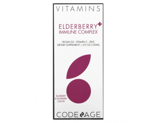 БАДы для укрепления иммунитета Codeage, Vitamins, бузина и иммунный комплекс, голубика и малина, 120 мл (4 жидк. Унции) БАДы для укрепления иммунитета Codeage, Vitamins, бузина и иммунный комплекс, голубика и малина, 120 мл (4 жидк. Унции)