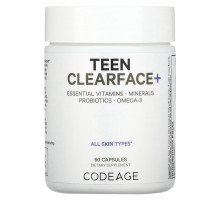 Codeage, Teen Clearface Vitamins, для всех типов кожи, 60 капсул