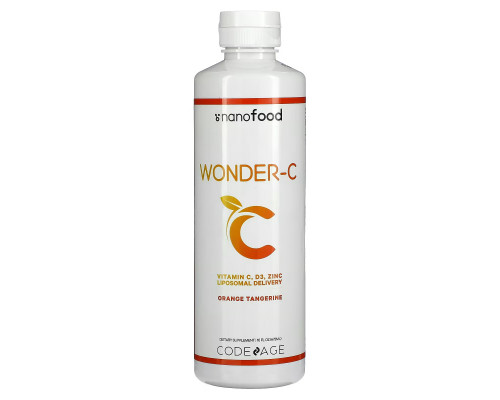 Codeage, Wonder-C, Vitamin C, D3, Zinc, Liposomal Delivery, Orange Tangerine, 16 fl oz (473 ml) Codeage, Wonder-C, Vitamin C, D3, Zinc, Liposomal Delivery, Orange Tangerine, 16 fl oz (473 ml)