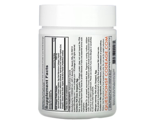 Codeage, Hydrolyzed, Multi Collagen, Type I, II, III, V, X, 90 Capsules Codeage, Hydrolyzed, Multi Collagen, Type I, II, III, V, X, 90 Capsules