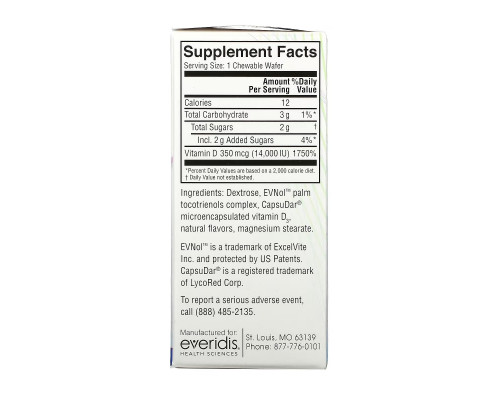 Replesta, NX Cholecalciferol, Once-Weekly Vitamin D, Natural Orange, 14,000 IU, 8 Chewable Wafers Replesta, NX Cholecalciferol, Once-Weekly Vitamin D, Natural Orange, 14,000 IU, 8 Chewable Wafers