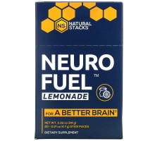 Natural Stacks, Neuro Fuel Lemonade, 20 Stick Packs, 0.17 oz ( 4.7 g) Each