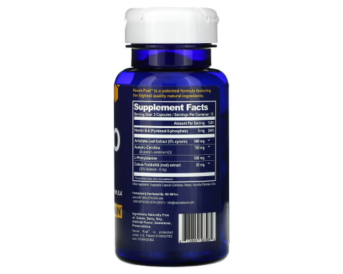 Natural Stacks, Neuro Fuel, 45 Vegetarian Capsules Natural Stacks, Neuro Fuel, 45 Vegetarian Capsules