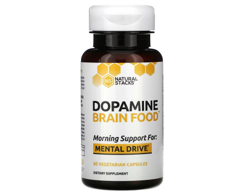 Natural Stacks, Dopamine Brain Food, 60 Vegetarian Capsules Natural Stacks, Dopamine Brain Food, 60 Vegetarian Capsules