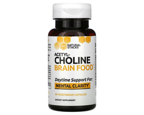 Natural Stacks, Acetyl-Choline Brain Food, 60 Vegetarian Capsules Natural Stacks, Acetyl-Choline Brain Food, 60 Vegetarian Capsules