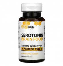 Natural Stacks, Serotonin Brain Food, 60 Vegetarian Capsules