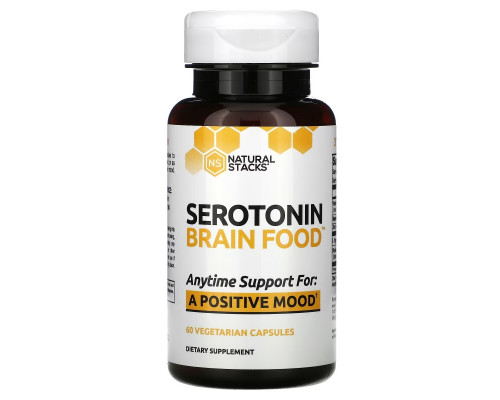 Natural Stacks, Serotonin Brain Food, 60 Vegetarian Capsules Natural Stacks, Serotonin Brain Food, 60 Vegetarian Capsules