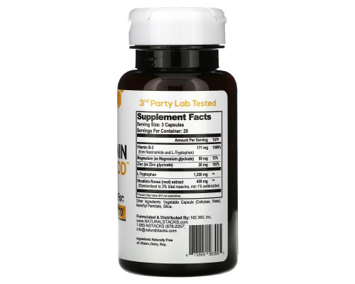 Natural Stacks, Serotonin Brain Food, 60 Vegetarian Capsules Natural Stacks, Serotonin Brain Food, 60 Vegetarian Capsules