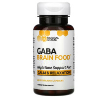 Natural Stacks, Gaba Brain Food, 60 Vegetarian Capsules