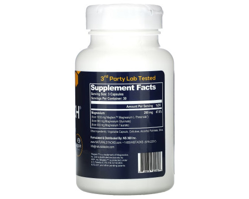 Natural Stacks, MagTech, Magnesium Complex, 90 Vegetarian Capsules Natural Stacks, MagTech, Magnesium Complex, 90 Vegetarian Capsules