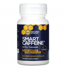 Natural Stacks, Smart Caffeine With L-Theanine, 60 Vegetarian Capsules