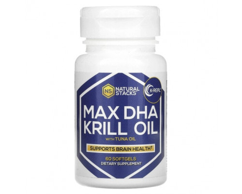 Рыбий жир и Омега 3, 6, 9 Max DHA Krill Oil with Tuna Oil, 60 Softgels Рыбий жир и Омега 3, 6, 9 Max DHA Krill Oil with Tuna Oil, 60 Softgels