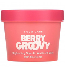 I Dew Care, Berry Groovy, Brightening Glycolic Wash-Off Beauty Mask, 3.52 oz (100 g)
