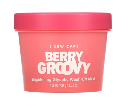 I Dew Care, Berry Groovy, Brightening Glycolic Wash-Off Beauty Mask, 3.52 oz (100 g) I Dew Care, Berry Groovy, Brightening Glycolic Wash-Off Beauty Mask, 3.52 oz (100 g)