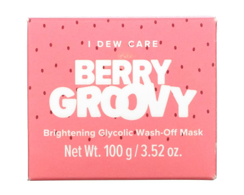 I Dew Care, Berry Groovy, Brightening Glycolic Wash-Off Beauty Mask, 3.52 oz (100 g) I Dew Care, Berry Groovy, Brightening Glycolic Wash-Off Beauty Mask, 3.52 oz (100 g)