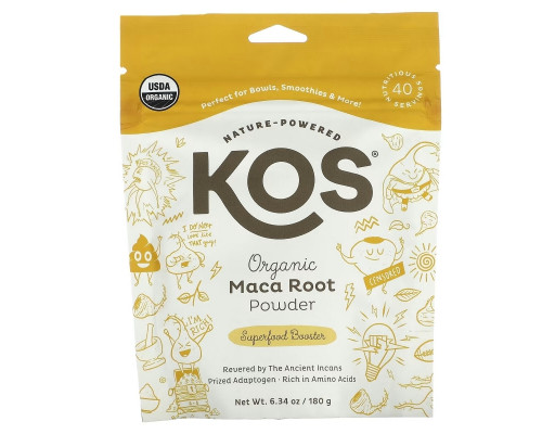 KOS, Organic Maca Root Powder, 6.34 oz (180 g)