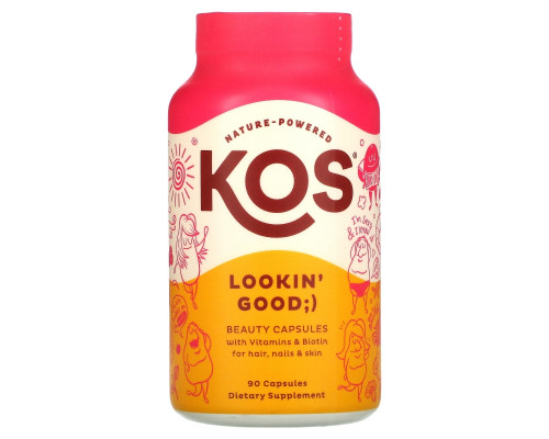 KOS, Lookin' Good ;), Beauty Capsules, 90 Capsules KOS, Lookin' Good ;), Beauty Capsules, 90 Capsules