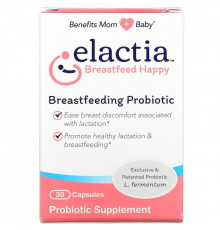 Elactia, Breastfeeding Probiotic, 30 Capsules