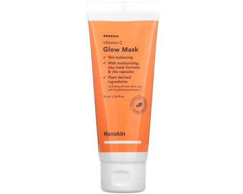 Hanskin, Vitamin C, Glow Beauty Mask, 2.36 fl oz (70 ml) Hanskin, Vitamin C, Glow Beauty Mask, 2.36 fl oz (70 ml)