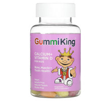 GummiKing, Кальций с витамином D для детей, 60 жевательных конфет