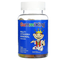 Gummi King Мультивитамины и минералы для детей 60 жевательных конфет в виде мишек