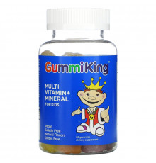 Gummi King Мультивитамины и минералы для детей 60 жевательных конфет в виде мишек