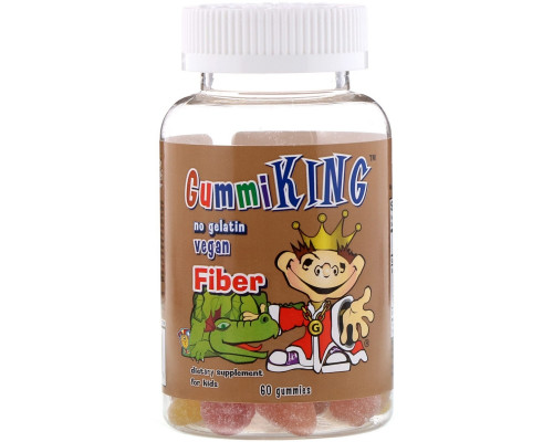 Gummi King Жевательный мармелад с клетчаткой 60 мармеладок Gummi King Жевательный мармелад с клетчаткой 60 мармеладок