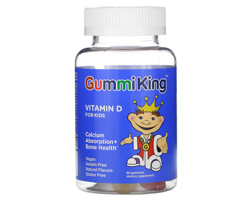 Gummi King Витамин D 60 Жевательных Конфеток Gummi King Витамин D 60 Жевательных Конфеток