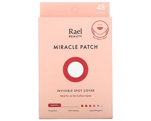 Rael, Inc., Miracle Patch, Invisible Spot Cover, 48 Patches Rael, Inc., Miracle Patch, Invisible Spot Cover, 48 Patches