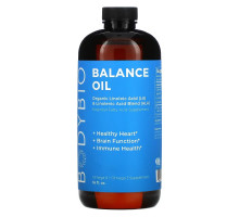 BodyBio, Balance Oil, Organic Linoleic Acid (LA) and Linolenic Acid Blend (ALA), 16 fl oz (473 ml)