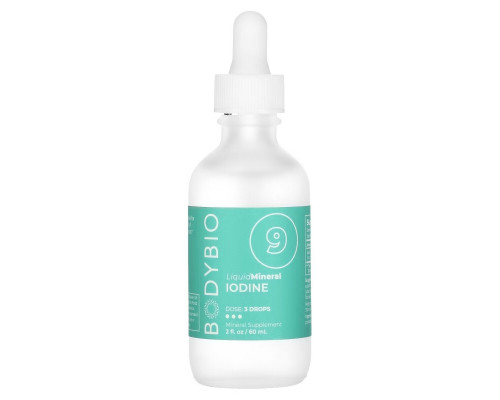 BodyBio, 9 Liquid Mineral, Iodine, 2 fl oz (60 ml) BodyBio, 9 Liquid Mineral, Iodine, 2 fl oz (60 ml)