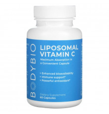BodyBio, Liposomal Vitamin C, 60 Capsules