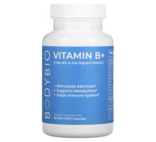 BodyBio, Vitamin B+, 90 Non-GMO Capsules