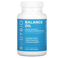BodyBio, Balance Oil, Linoleic Acid (LA) & Linolenic Acid Blend (ALA), 60 Non-GMO Softgels