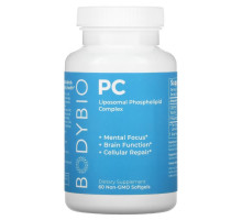BodyBio, PC, Liposomal Phospholipid Complex, 60 Non-GMO Softgels