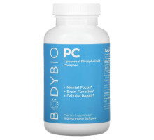 BodyBio, PC, Liposomal Phospholipid Complex, 100 Non-GMO Softgels