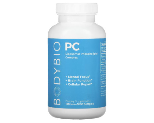 BodyBio, PC, Liposomal Phospholipid Complex, 100 Non-GMO Softgels