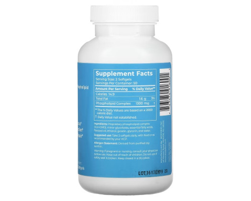 BodyBio, PC, Liposomal Phospholipid Complex, 100 Non-GMO Softgels
