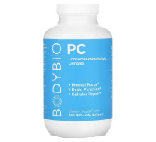 BodyBio, PC, Liposomal Phospholipid Complex, 300 Non-GMO Softgels