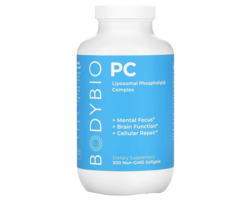 BodyBio, PC, Liposomal Phospholipid Complex, 300 Non-GMO Softgels