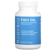 BodyBio, Fish Oil, 120 Non-GMO Softgels