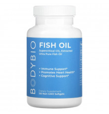 BodyBio, Fish Oil, 120 Non-GMO Softgels