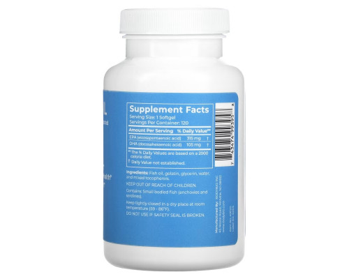 BodyBio, Fish Oil, 120 Non-GMO Softgels BodyBio, Fish Oil, 120 Non-GMO Softgels