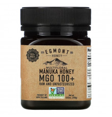 Egmont Honey, Multifloral Manuka Honey, Raw And Unpasteurized, MGO 100+, 8.82 oz (250 g)