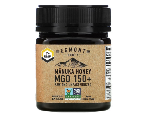 Egmont Honey, Manuka Honey, Raw And Unpasteurized, MGO 150+, 8.82 oz (250 g)