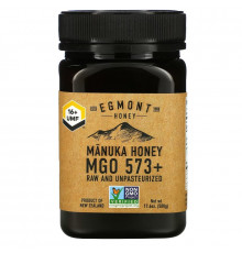 Egmont Honey, Мед манука, необработанный и непастеризованный, 573+ MGO, 500 г (17,6 унции)