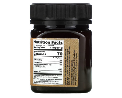 Egmont Honey, Manuka Honey, Raw And Unpasteurized, 829+ MGO, 8.82 oz (250 g)